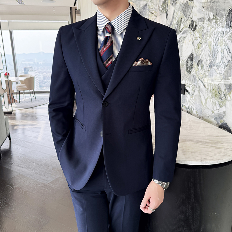 Men's suit three-piece busines - Men Formal Wear Top 评论和价格