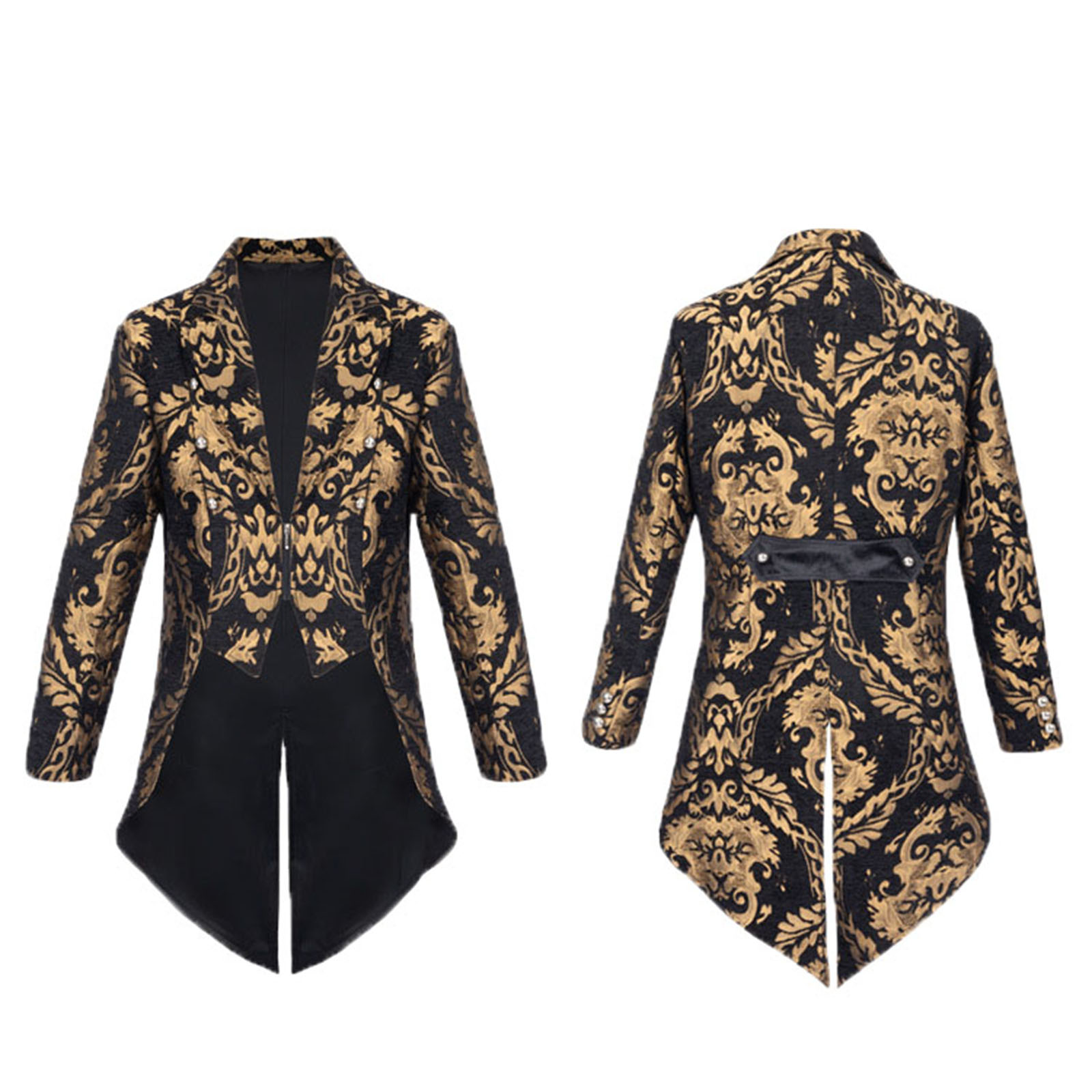 Medieval Mens Tailcoat Steampu - Men'S Gothic Formal Wear 评论和价格