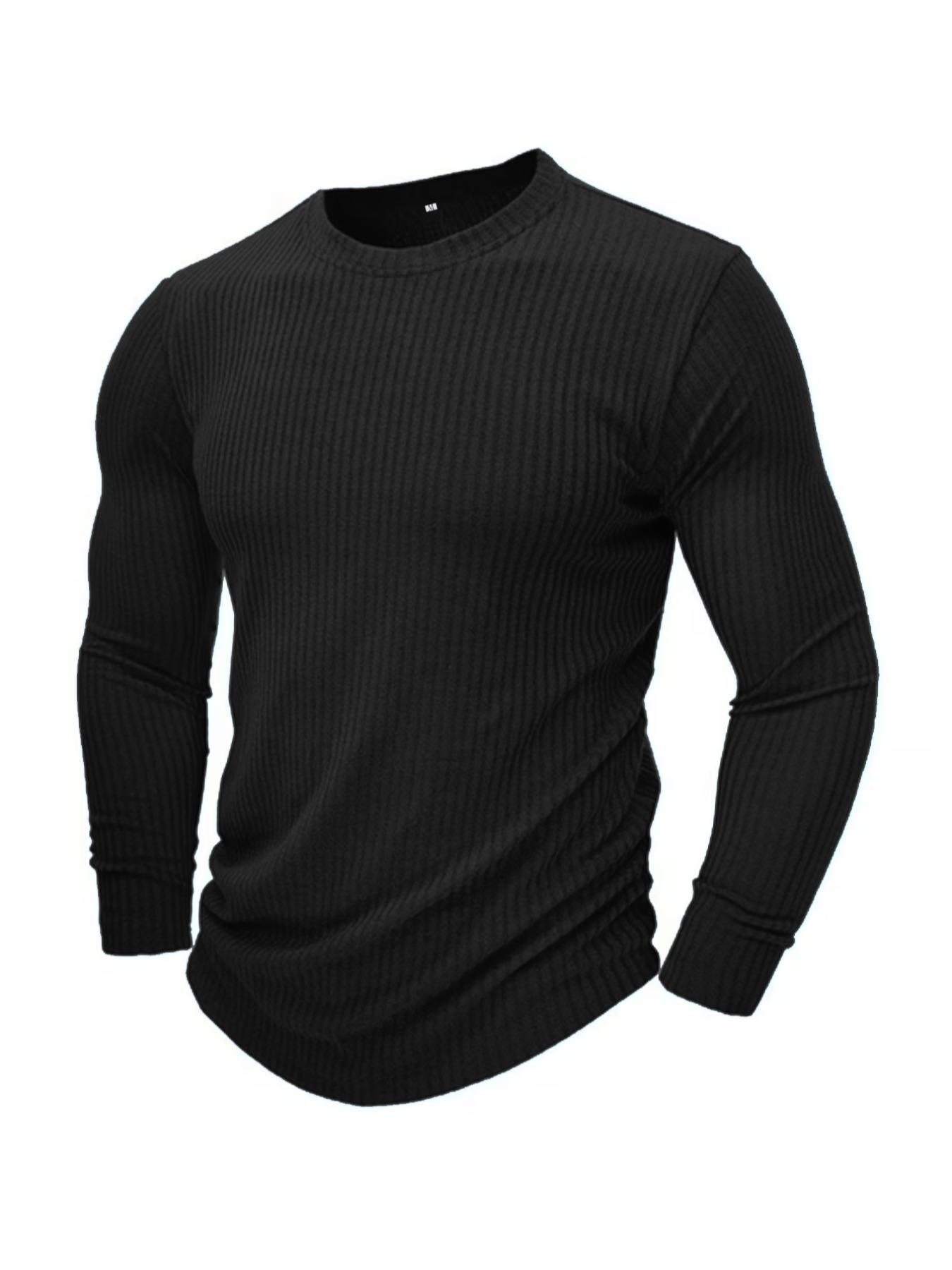 Men's Round Neck Long Sleeve K - Men Formal Wear Top 评论和价格
