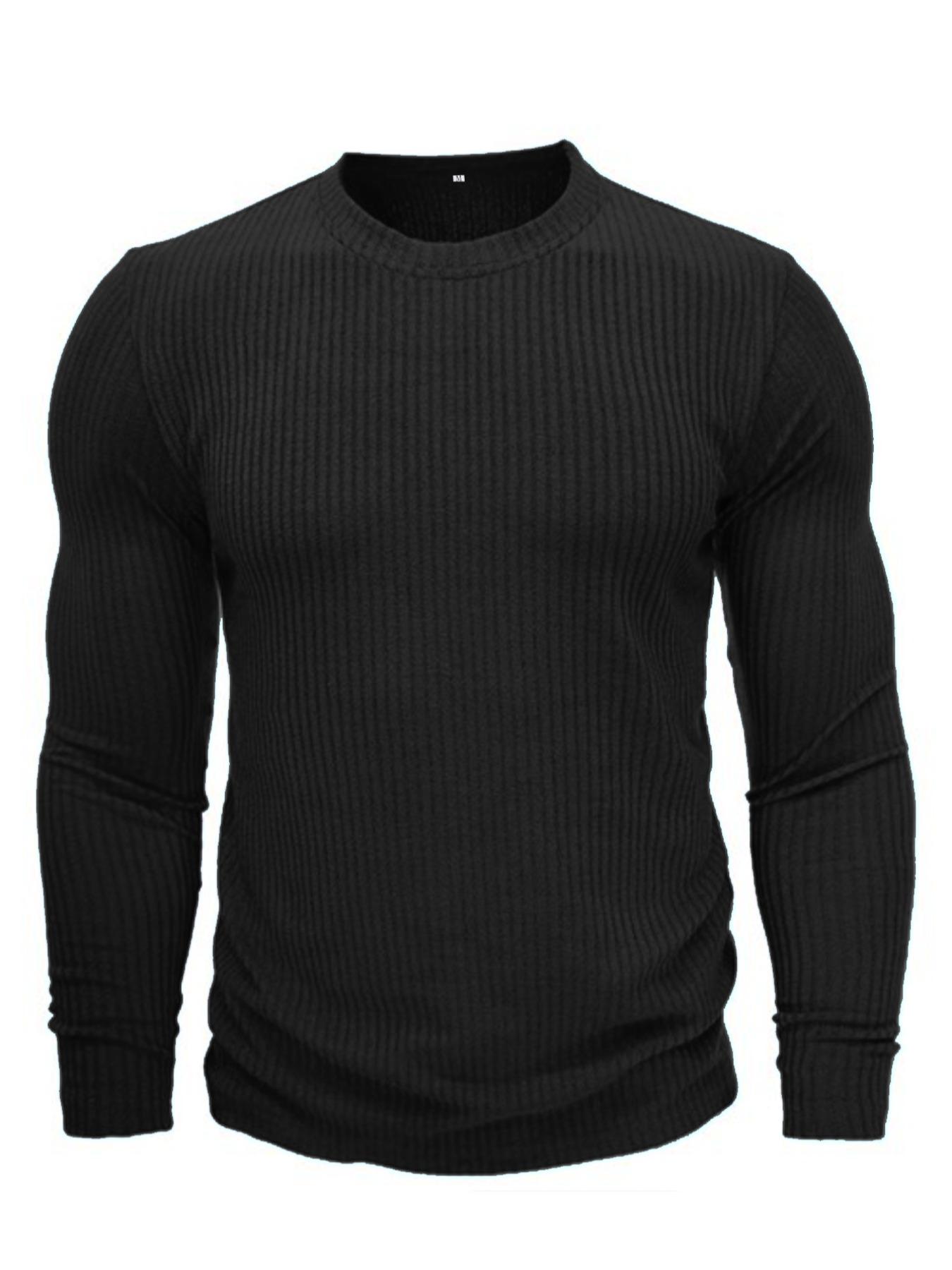 Men's Round Neck Long Sleeve K - Men Formal Wear Top 评论和价格