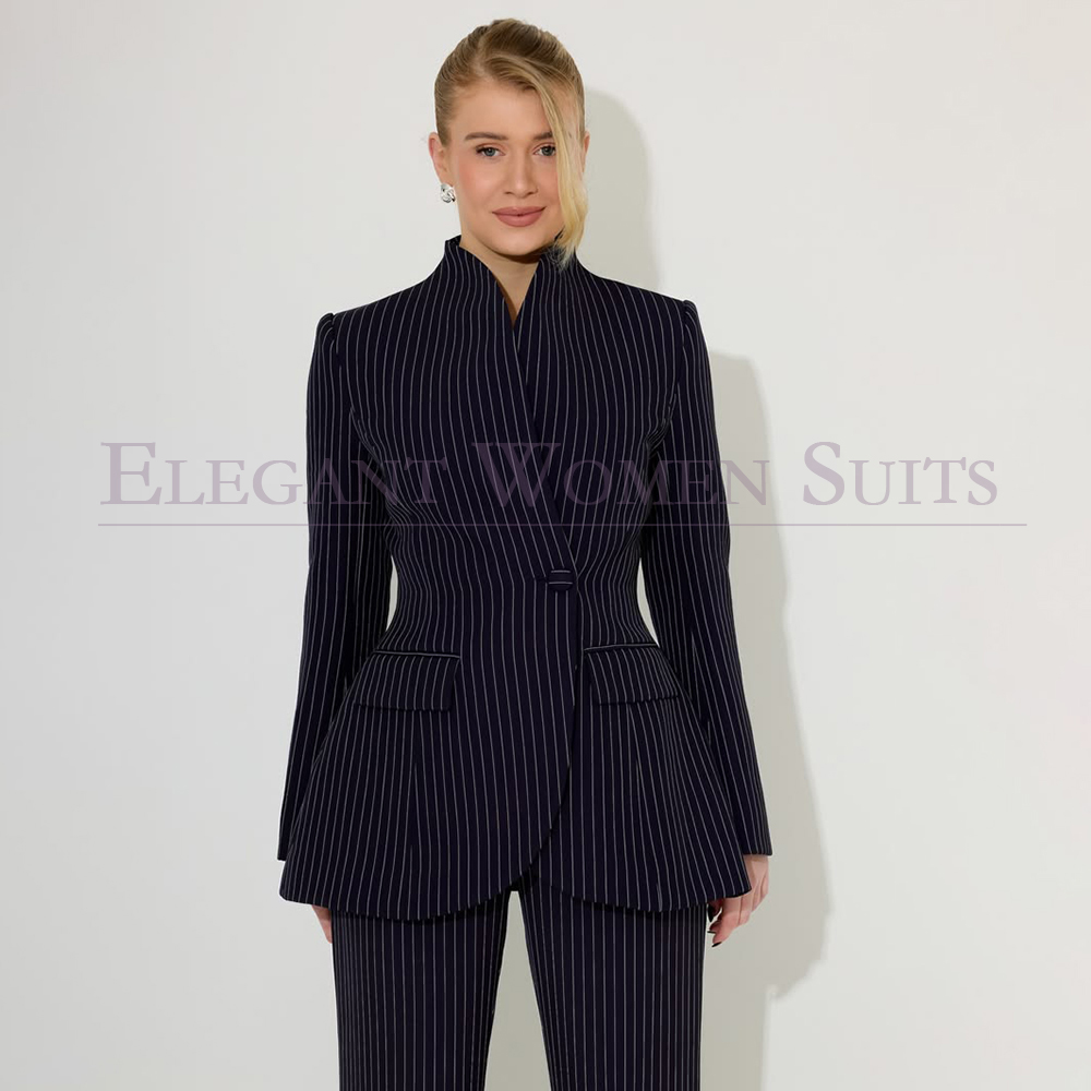Black Pinstripe Men's Suits Fo - Men Formal Wear All Black 评论和价格