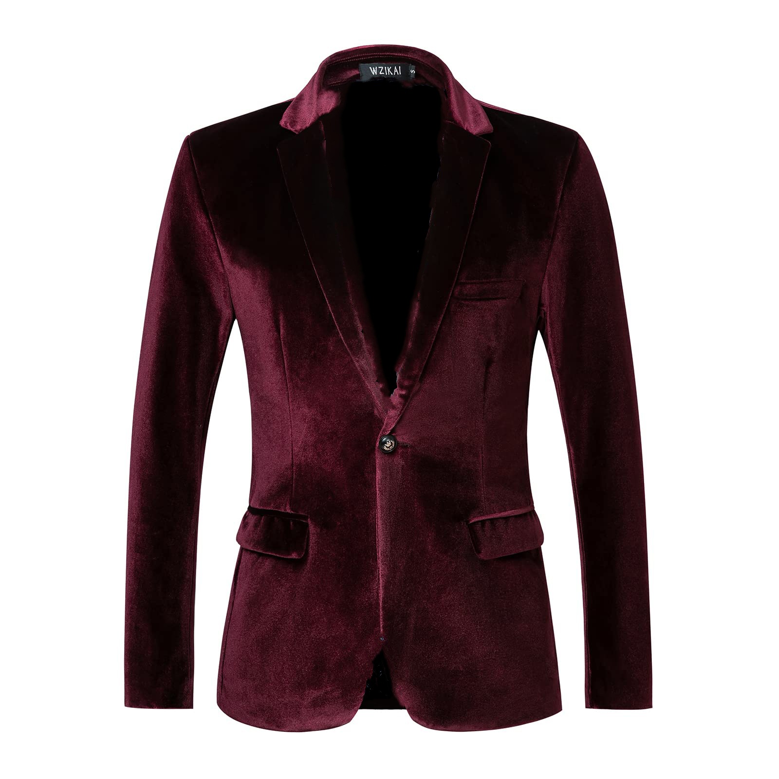 Men's Slim Fit Velvet Blazer J - Men'S Gothic Formal Wear 评论和价格