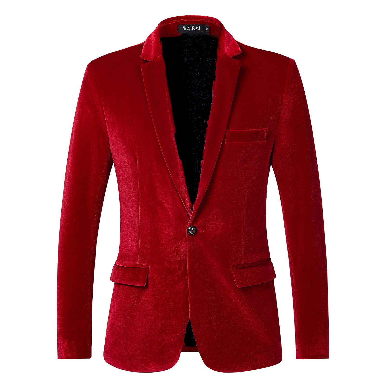 Men's Slim Fit Velvet Blazer J - Men'S Gothic Formal Wear 评论和价格