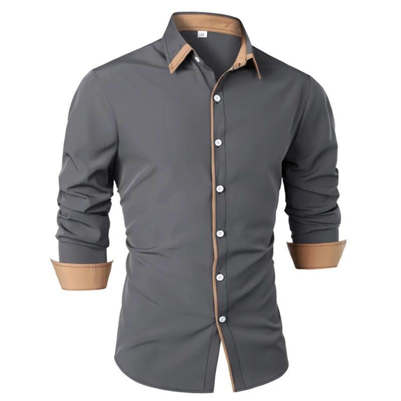 New European Mens Shirt Slim F - Men Formal Wear Top 评论和价格