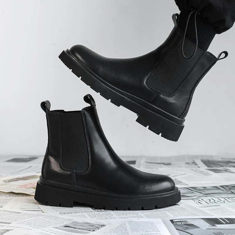 Men's Leather High-top Chelsea - Men'S Formal Wear Trends 2025 评论和价格