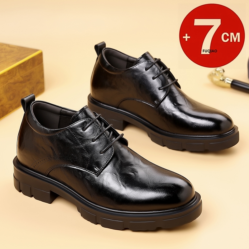 Men 7CM Elevator Business Shoe - Formal Men Daily Wear Slippers 评论和价格
