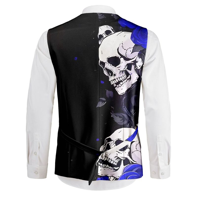 Men's Suit Vest Trendy Cool Sk - Men'S Gothic Formal Wear 评论和价格