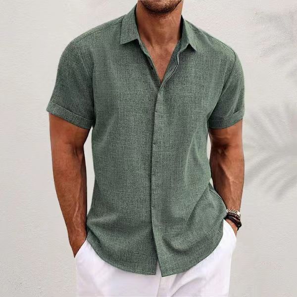 Men's Fashion Casual Solid Col - Men Formal Wear Top 评论和价格