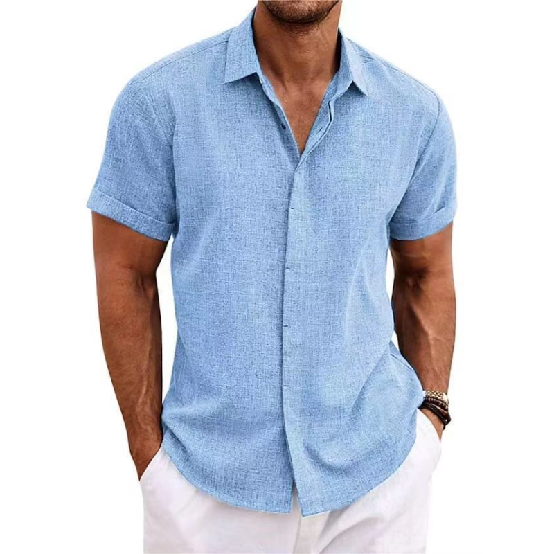 Men's Fashion Casual Solid Col - Men Formal Wear Top 评论和价格