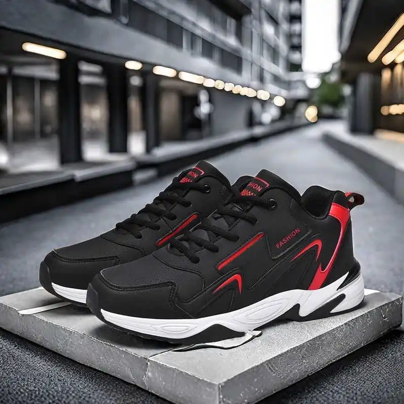 Cold-proof Spring Gym Sneakers - Men Formal Wear All Black 评论和价格