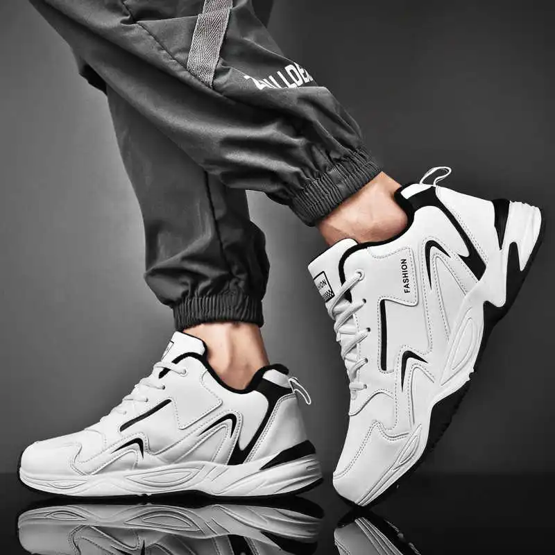 Cold-proof Spring Gym Sneakers - Men Formal Wear All Black 评论和价格