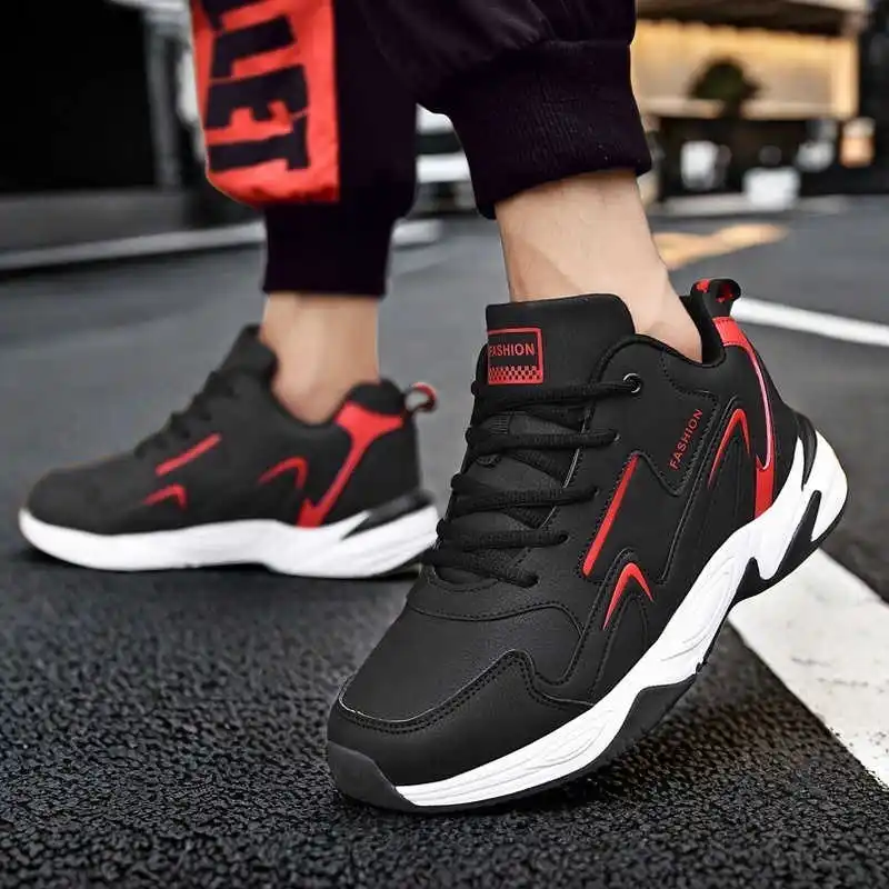 Cold-proof Spring Gym Sneakers - Men Formal Wear All Black 评论和价格
