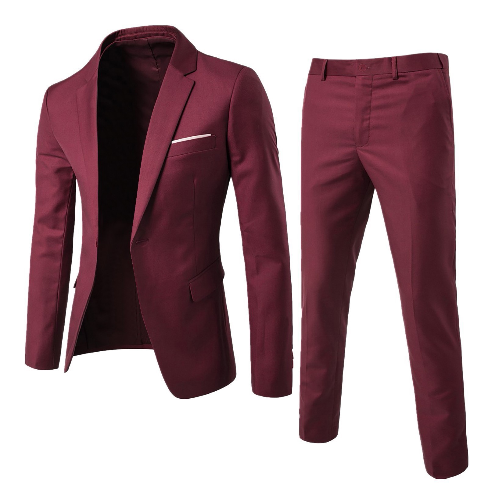 Mens Suit Set Two Piece Busine - Men'S Gothic Formal Wear 评论和价格