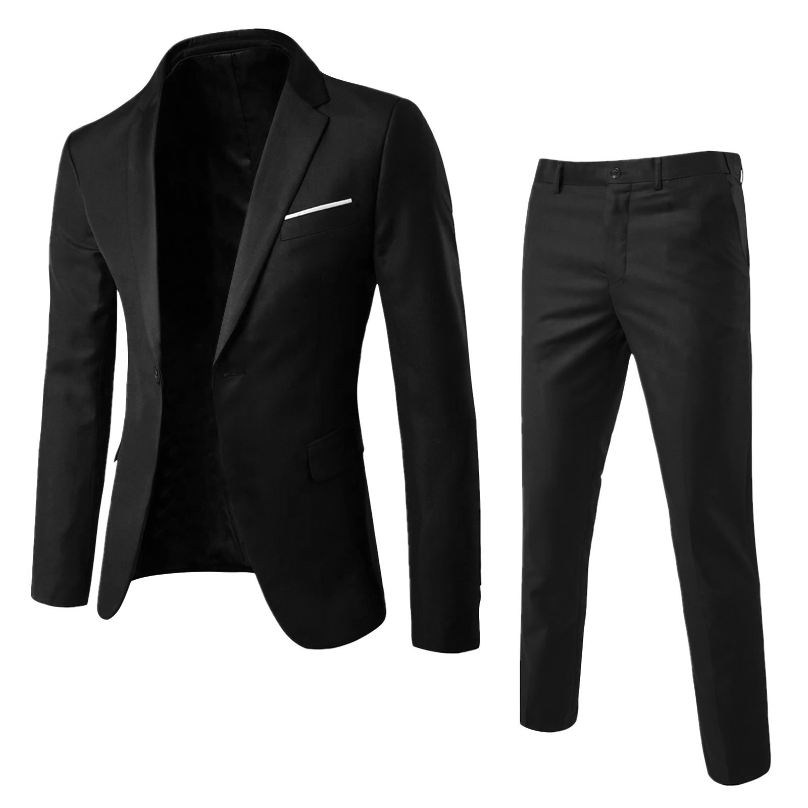 Mens Suit Set Two Piece Busine - Men'S Gothic Formal Wear 评论和价格