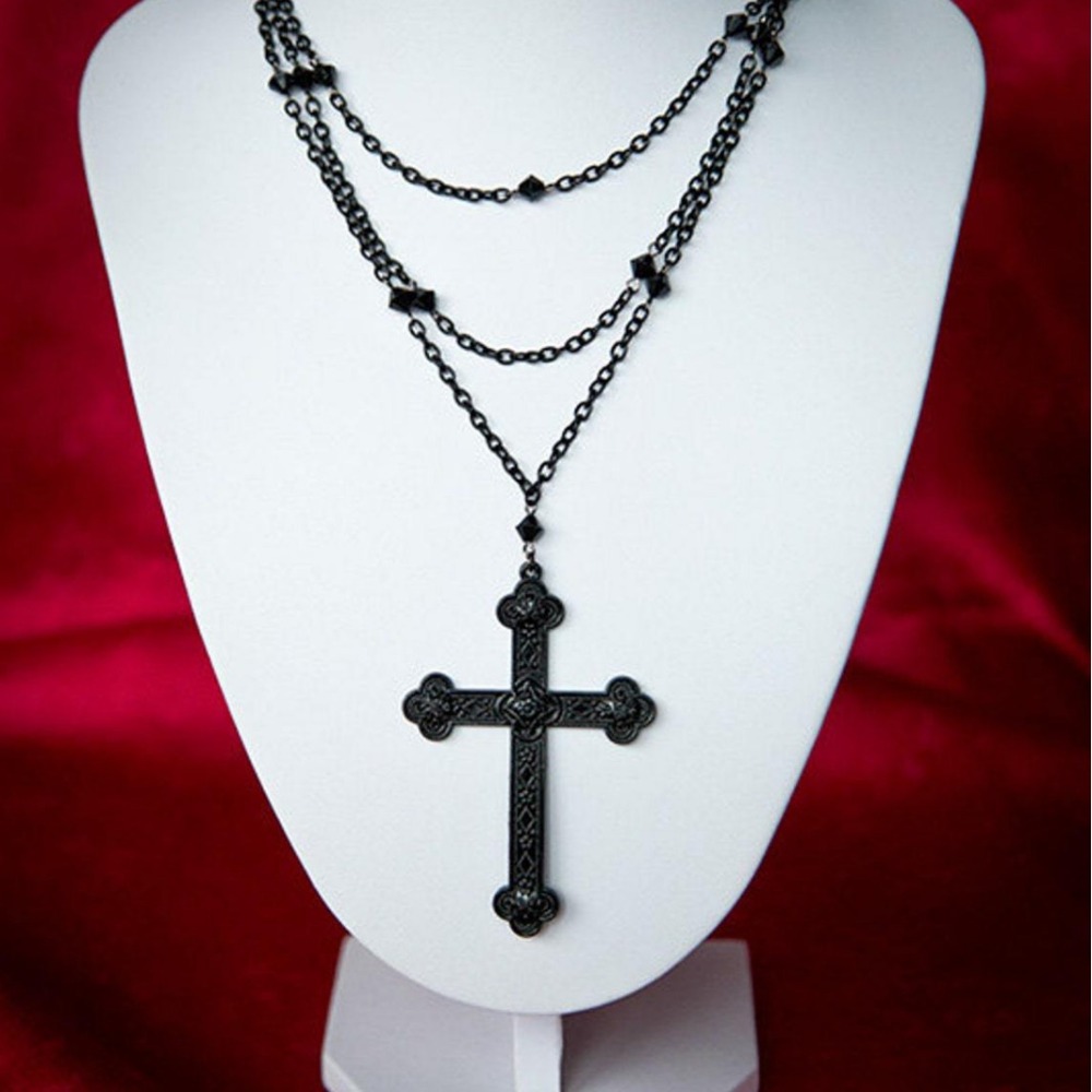 Trendy Gothic Black Engrave Pa - Men'S Gothic Formal Wear 评论和价格