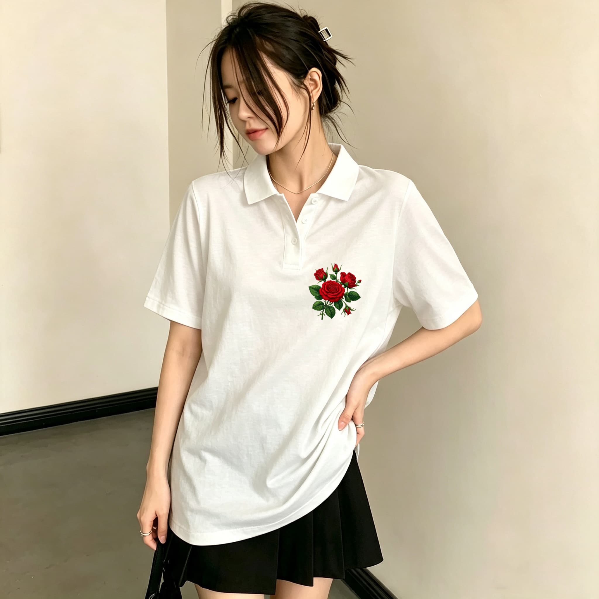 All-match Casual Black Polo Bl - Men Formal Wear All Black 评论和价格